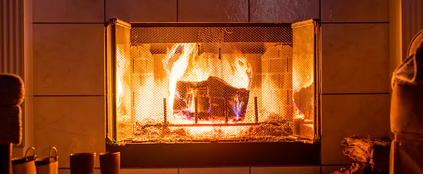 Mendota Hearth Landscape Fireplace Installation in North Lynnwood, Washington